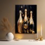 Champagner Eleganz in Gold und Schwarz