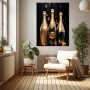 Champagner Eleganz in Gold und Schwarz