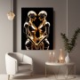 Goldene Roboter im Dialog
