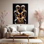 Goldene Roboter im Dialog