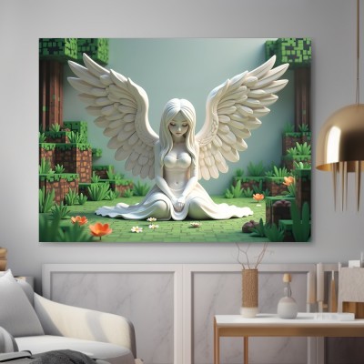 Engel im Pixelgarten