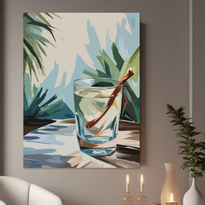 Tropischer Drink im Licht