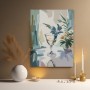 Stillleben mit Glas und Blumen