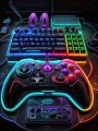 Neon-Gaming-Controller