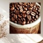 Kaffeebohnen Nahaufnahme