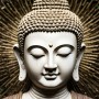 Buddha Antlitz in ruhiger Eleganz