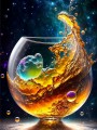Kosmischer Goldrausch im Glas