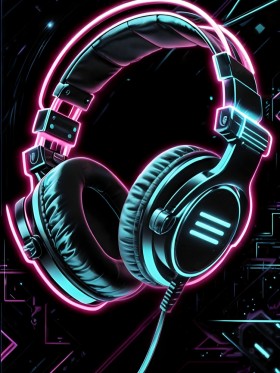 Neon Kopfhörer