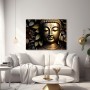 Goldener Buddha im Blätterwald