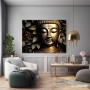 Goldener Buddha im Blätterwald