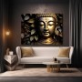 Goldener Buddha im Blätterwald