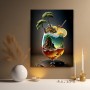 Surrealer Cocktail mit Miniaturlandschaft