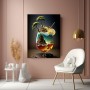 Surrealer Cocktail mit Miniaturlandschaft