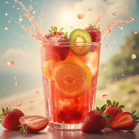 Fruchtiger Sommerdrink