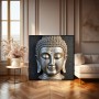 Buddha Porträt in Silber