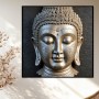 Buddha Porträt in Silber