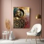 Goldener Buddha Relief