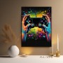 Neon Gaming Controller