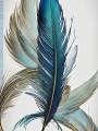 Türkisfarbene Federn