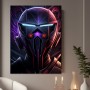 Futuristischer Neon-Helm