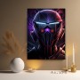 Futuristischer Neon-Helm