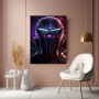 Futuristischer Neon-Helm