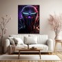 Futuristischer Neon-Helm