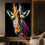 Bunte Giraffe im Pop Art Stil