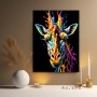 Bunte Giraffe im Pop Art Stil