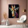Bunte Giraffe im Pop Art Stil