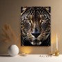 Jaguar Blick in Gold und Schwarz