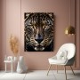 Jaguar Blick in Gold und Schwarz