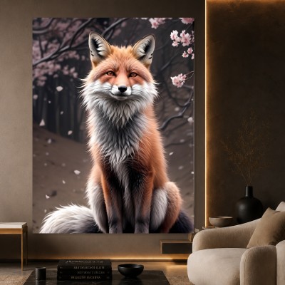 Fuchs im Blütenwald