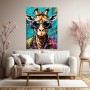 Coole Giraffe mit Kopfhörern