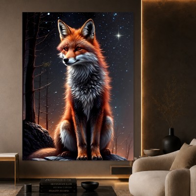 Fuchs unter Sternen