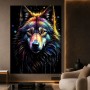 Neon Wolf Porträt