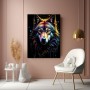 Neon Wolf Porträt
