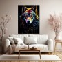 Neon Wolf Porträt