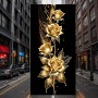 Goldene Rosen auf Schwarz