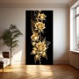 Goldene Rosen auf Schwarz