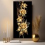Goldene Rosen auf Schwarz