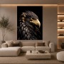 Majestätischer Adler in Schwarz und Gold