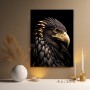 Majestätischer Adler in Schwarz und Gold