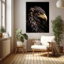 Majestätischer Adler in Schwarz und Gold