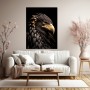 Majestätischer Adler in Schwarz und Gold