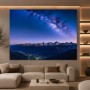 Sternenhimmel über majestätischem Gebirge