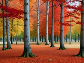 Herbstwald in leuchtenden Farben