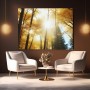Goldener Herbstwald im Sonnenlicht