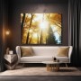 Goldener Herbstwald im Sonnenlicht