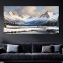 Winterliche Berglandschaft am See